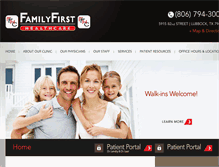 Tablet Screenshot of familyfirstlubbock.com